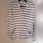 Roxy White Striped Sweatshirt Photo 0