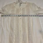 LC Lauren Conrad Lauren Conrad Sheer Blouse with Lace Decoration Photo 6