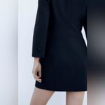 ZARA NWT Double-Breasted Mini Blazer Dress in Navy Blue Size XL Photo 4