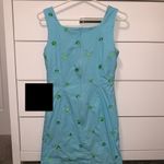 Lilly Pulitzer blue dress with green embroidery Photo 2