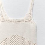 ZARA Cream crochet knit mini dress Size M Photo 6