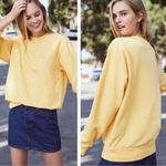 Brandy Melville John Galt Yellow Honey Crewneck Pullover One Size Photo 1