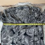 EXPRESS  Floral Ruffle Hem Oversized Shirt Dress Size Medium Photo 6