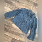 Polo jeans dark denim jean light weight cropped jacket $120 classic boho spring Blue Size M Photo 1