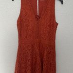 Hollister  Crochet/Lace Romper Orange Size Small Photo 8