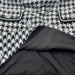 Gracia NWT Houndstooth Black White Gray Mini Skirt Small Photo 6