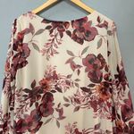 Lulus  Shifting‎ Dears Floral Shift Dress Cut Out Sleeve Beige Cream Mini Large Photo 7