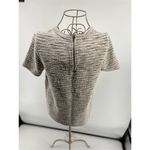 Anthropologie Tweed Striped Metallic Short Sleeve Top Women’s Size Small Photo 9