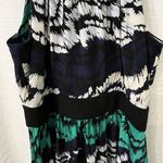 Max and Cleo  Painted Feather Jersey Sleeveless Halter Dress Office Casual SIZE 8 Photo 2