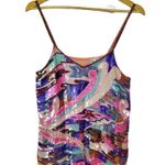 Vintage 100% Silk Y2K Babydoll Top Size XL Beaded Sequin Boho Fairy Festival Pink Size M Photo 0