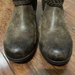 UGG 💖  Krewe Brown Leather Pull On Ankle Boots Photo 5