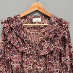 Cleobella  Samara Bishop Sleeve Printed Cotton Blouse M Photo 5