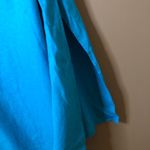 Karin Stevens Linen Blend Beaded Sleeveless MIDI Dress Blue Size 22W Photo 4