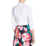 Eliza J  Cream Bolero Cardigan Sweater 3/4 Sleeve in Cream Size M Photo 6