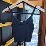 Brandy Melville  Black Knit Ribbed Cropped Camisole Size Small Photo 5