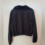 Lululemon  Plush Times Zip Up Fleece Lined Jacket Size 8 Heathered Black Photo 4