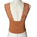Cider  LACE V-NECK CAMI CROP TOP Photo 6