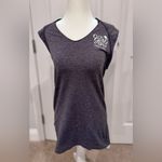 Under Armour  Golf Sleeveless Top Gray Athleisure Sporty Workout Blokette L Photo 2