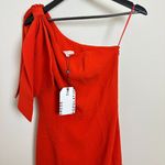 Dress the Population Tiffany One-Shoulder Midi Dress in Poppy Size Small NWT Photo 4