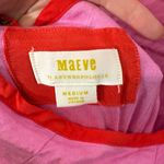 Anthropologie NWT Maeve Dafni Cutout Linen Midi Dress Medium Pink Red Photo 3