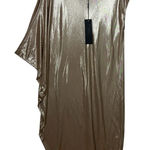 Halston Heritage  $225 gold metallic short dress‎ M Photo 0