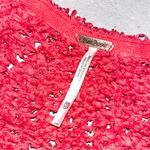 Free People Tropical Pink V Neck Sand Dune Bell Sleeve Pullover Sweater size XS Photo 7