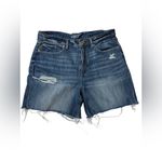Maurice's EDGELY High Rise Frayed Hem 5 in.Denim Jean Shorts ; Distressed; size 16 Photo 1