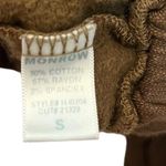 Monrow Full Zip Up Hoodie Sweatshirt Chocolate Brown Women’s Size Small Photo 7