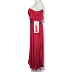 Morilee Madeline Gardner Formal Maxi Dress Sweetheart Flutter Sleeve Bridesmaid Red Size 18 Photo 5