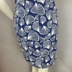 Handmade‎ Sheath Dress Blue Shell Print Sleeveless Unique V Photo 8