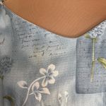 Vintage Blue Sleeveless Midi Dress Plus Size 2X Rayon Cruise Floral Tropical Photo 7