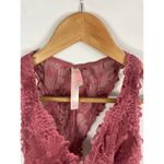 PINK - Victoria's Secret VS Pink Dark Pink Lace Bralette Size Small Photo 1