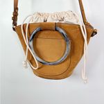 Banana Republic  Suede Ring-Handle Bucket Bag –Camel Tan Adjustable Crossbody Photo 2