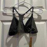 SKIMS SMOOTH RIB RACERBACK TRIANGLE BRALETTE GUNMETAL MEDIUM Photo 6