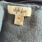 Style & Co  Open Cardigan Size Large Petite Multicolor Mixed Media Print Boho Photo 1