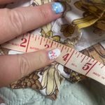 C&C California  Shorts Size 12 Floral Linen Blend High Wasit Retro Paperbag Brown Photo 5