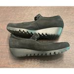 Munro  American Walking Wedge Black Suede Mary Jane Size 7.5‎ Comfort Casual Photo 2