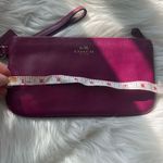 Coach  Burgundy Crossgrain Clutch Wristlet Wallet 9x5 Photo 5