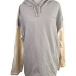Outdoor Voices  Grey & Cream Colorblock Hoodie Size Medium Photo 1
