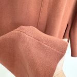 Hem & Thread  Orange knit long cardigan fall open front size small transitional Photo 5