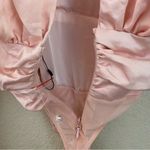 House Of CB  Giselle Blush‎ pink Satin Bodysuit size XS NWOT Photo 11