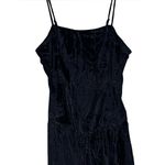 Maeve Drop-Waist Velvet Mini Dress - Black Photo 3