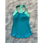 Lululemon Inner Strength Athletic Tank Top in Oasis River Rock Aqua Teal Size 4 Photo 3