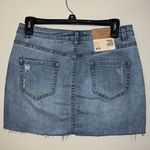 Angel Kiss  medium juniors mini skirt stretch destructed frayed hem embroidery Photo 5