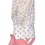 The Drop NWT officiallyquigley Black Polka-Dot Wraparound White Dress Velvet Photo 5