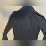 Forever 21  XXI Studded Sweater Mock Neck Bodycon Dress Black Size Med Open Back Photo 9