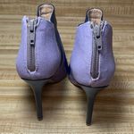 BCBGMAXAZRIA  Nicoletta Blue & Gray Colorblock Leather Peep Toe Booties size 36 Photo 5