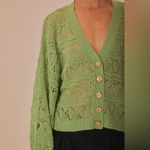 Farm Rio Green Textured Knit Cardigan M Photo 2