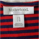 Motherhood Maternity Short Sleeve
Striped Dress red navy blue Size Large Photo 3