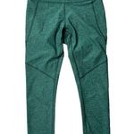 Outdoor Voices  Size S 7/8 Length Warm Up Leggings Hunter Green Space Dye Stretch Photo 0